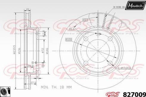 Maxtech 827009.0060 - Disque de frein cwaw.fr