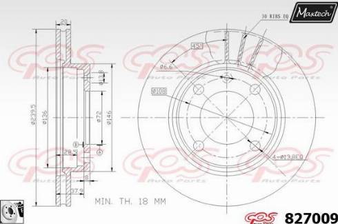 Maxtech 827009.0080 - Disque de frein cwaw.fr