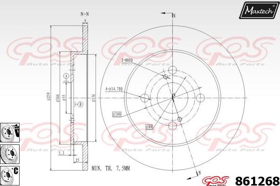 Maxtech 871002 - Disque de frein cwaw.fr