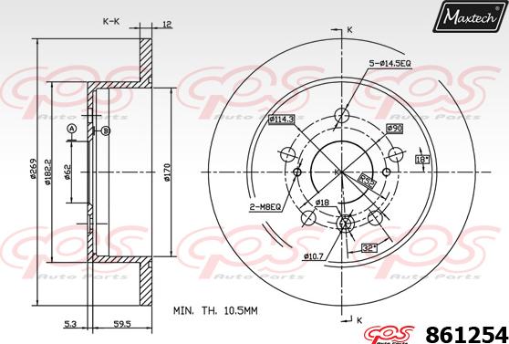 Maxtech 827001 - Disque de frein cwaw.fr