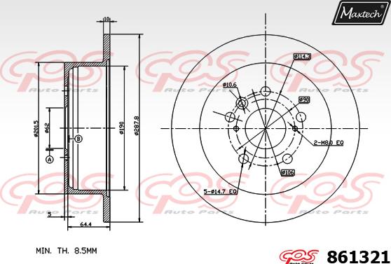 Maxtech 827003 - Disque de frein cwaw.fr