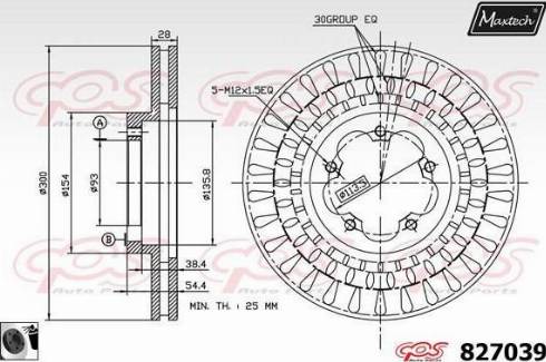 Maxtech 827039.0060 - Disque de frein cwaw.fr