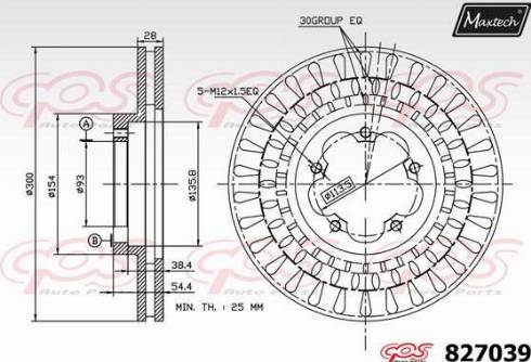 Maxtech 827039.0000 - Disque de frein cwaw.fr