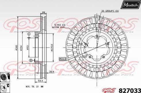 Maxtech 827033.6060 - Disque de frein cwaw.fr