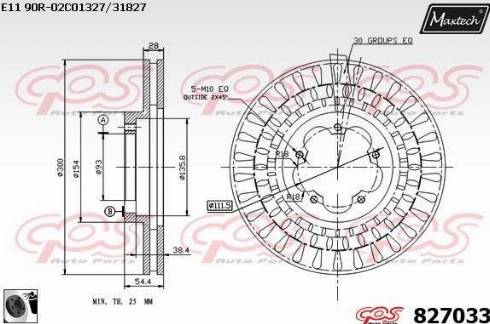 Maxtech 827033.0060 - Disque de frein cwaw.fr