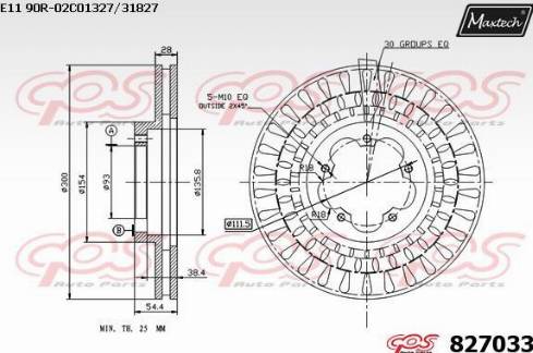 Maxtech 827033.0000 - Disque de frein cwaw.fr