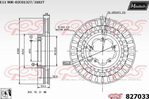 Maxtech 827033.0080 - Disque de frein cwaw.fr