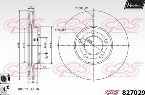 Maxtech 827029.6060 - Disque de frein cwaw.fr