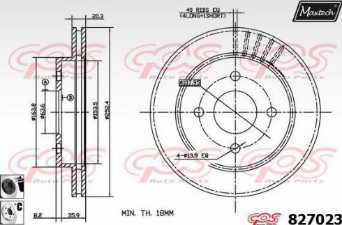 Maxtech 827023.6060 - Disque de frein cwaw.fr