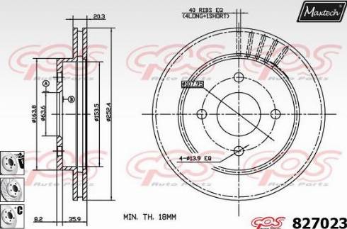 Maxtech 827023.6880 - Disque de frein cwaw.fr