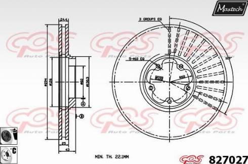 Maxtech 827027.6060 - Disque de frein cwaw.fr