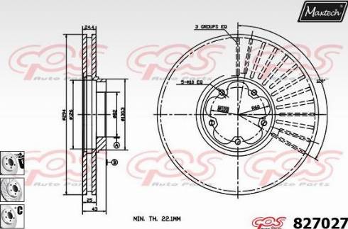 Maxtech 827027.6880 - Disque de frein cwaw.fr