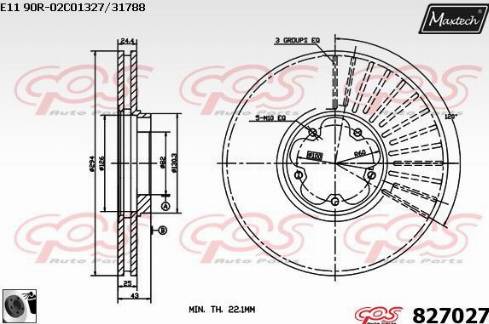 Maxtech 827027.0060 - Disque de frein cwaw.fr