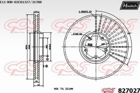 Maxtech 827027.0000 - Disque de frein cwaw.fr