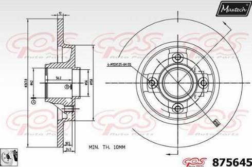 Maxtech 875645.0085 - Disque de frein cwaw.fr