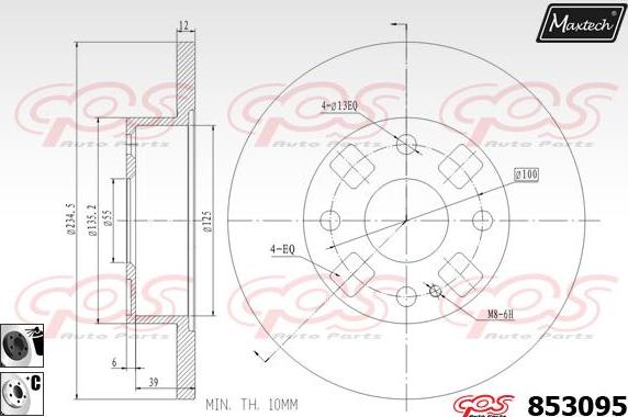 Maxtech 875646 - Disque de frein cwaw.fr