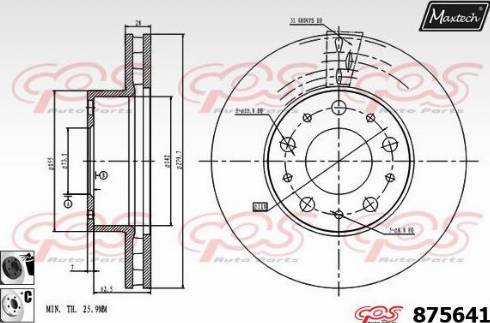 Maxtech 875641.6060 - Disque de frein cwaw.fr