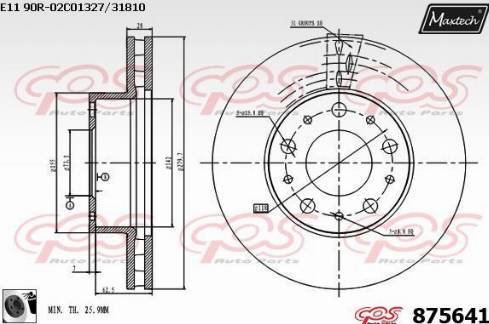 Maxtech 875641.0060 - Disque de frein cwaw.fr