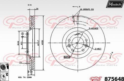 Maxtech 875648.6060 - Disque de frein cwaw.fr