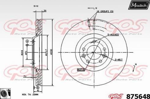 Maxtech 875648.0060 - Disque de frein cwaw.fr