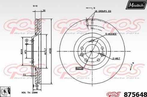 Maxtech 875648.0080 - Disque de frein cwaw.fr