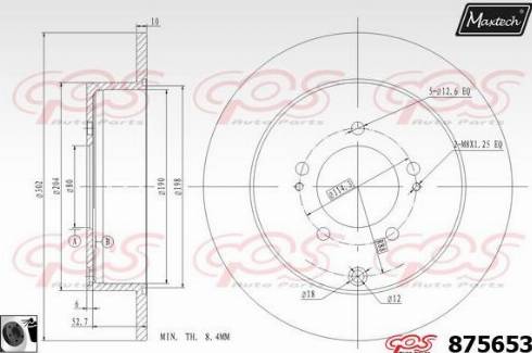 Maxtech 875653.0060 - Disque de frein cwaw.fr