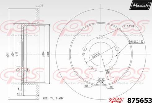 Maxtech 875653.0000 - Disque de frein cwaw.fr