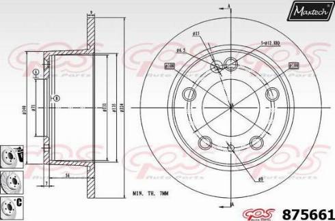 Maxtech 875661.6880 - Disque de frein cwaw.fr