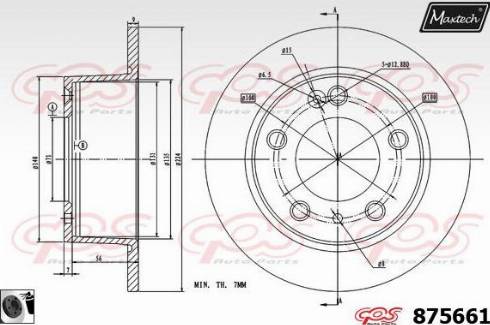 Maxtech 875661.0060 - Disque de frein cwaw.fr