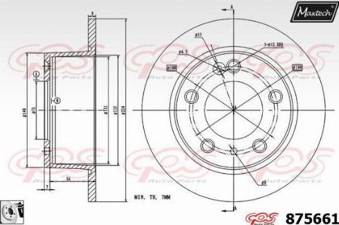 Maxtech 875661.0080 - Disque de frein cwaw.fr