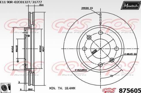 Maxtech 875605.0060 - Disque de frein cwaw.fr