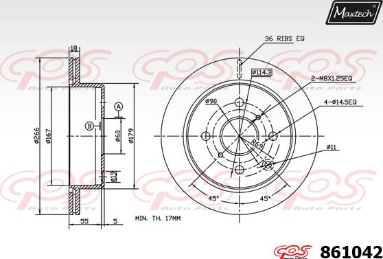 Maxtech 875606 - Disque de frein cwaw.fr