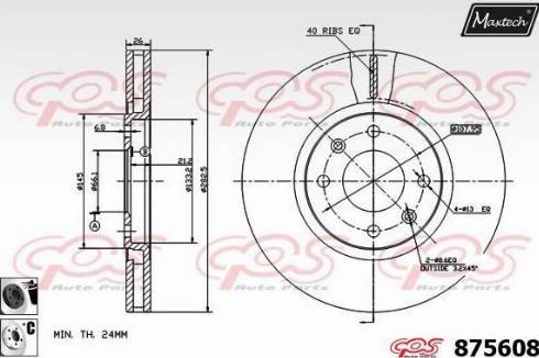 Maxtech 875608.6060 - Disque de frein cwaw.fr