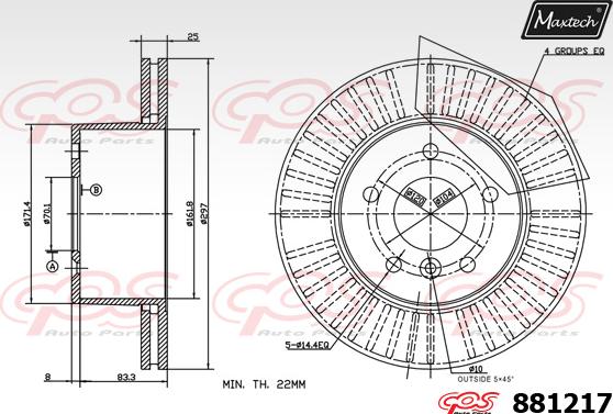 Maxtech 875603 - Disque de frein cwaw.fr