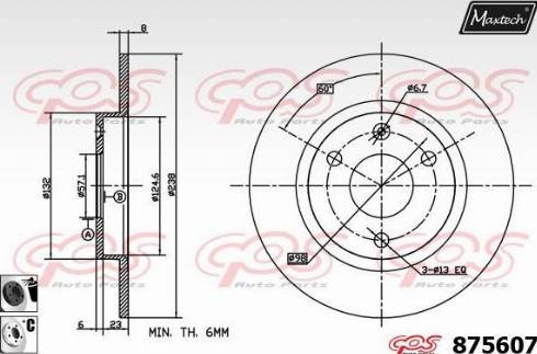 Maxtech 875607.6060 - Disque de frein cwaw.fr