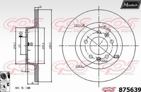 Maxtech 875639.6060 - Disque de frein cwaw.fr