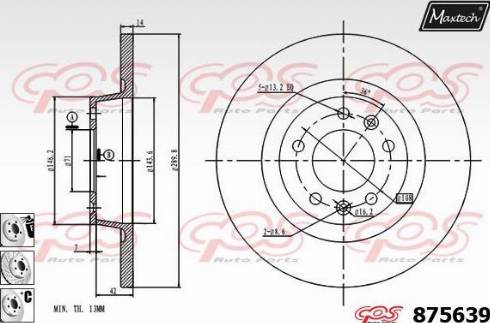 Maxtech 875639.6880 - Disque de frein cwaw.fr