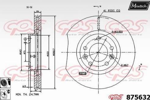 Maxtech 875632.6060 - Disque de frein cwaw.fr