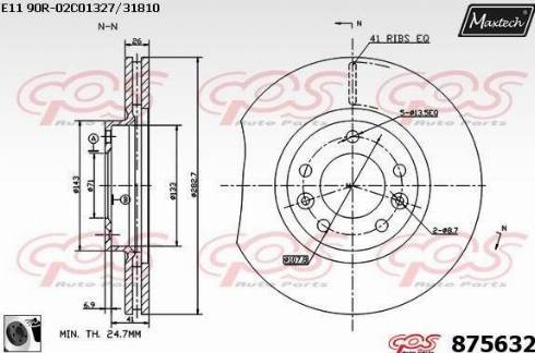 Maxtech 875632.0060 - Disque de frein cwaw.fr