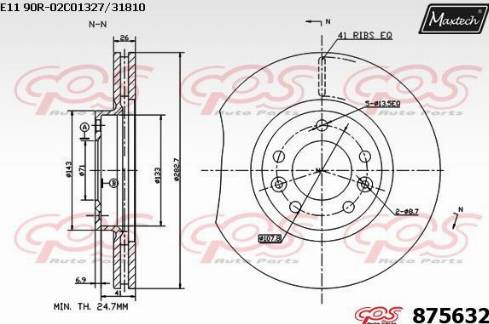 Maxtech 875632.0000 - Disque de frein cwaw.fr