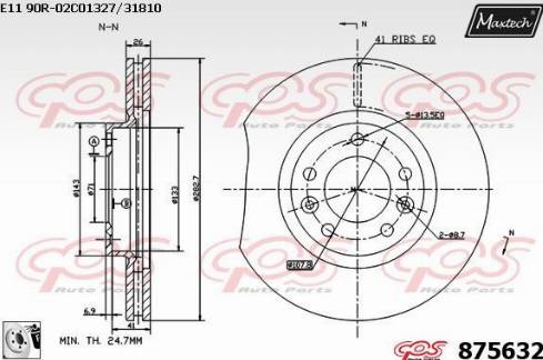 Maxtech 875632.0080 - Disque de frein cwaw.fr