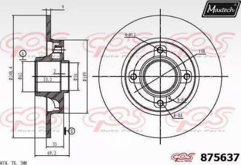 Maxtech 875637.0005 - Disque de frein cwaw.fr