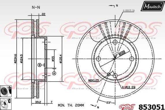 Maxtech 875624 - Disque de frein cwaw.fr