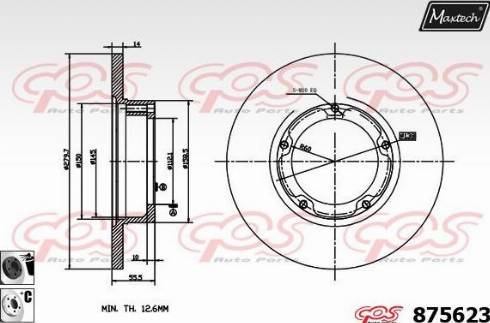 Maxtech 875623.6060 - Disque de frein cwaw.fr