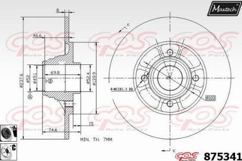 Maxtech 875341.6061 - Disque de frein cwaw.fr