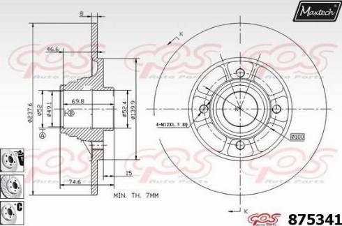 Maxtech 875341.6881 - Disque de frein cwaw.fr