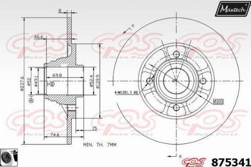 Maxtech 875341.0061 - Disque de frein cwaw.fr