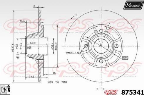 Maxtech 875341.0081 - Disque de frein cwaw.fr