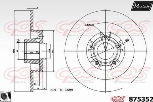 Maxtech 875352.0065 - Disque de frein cwaw.fr