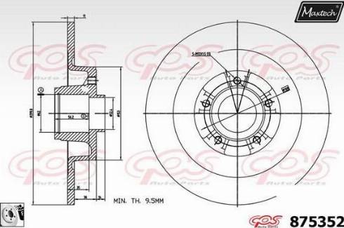 Maxtech 875352.0085 - Disque de frein cwaw.fr